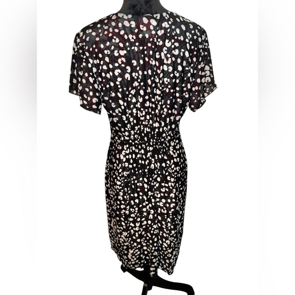 cabi Gemini Reversible Red/Black Button Down Midi Dress, Size Medium - Picture 7 of 9